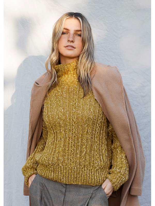 Lana Grossa ZOPFPULLOVER Brigitte No. 2 Seta