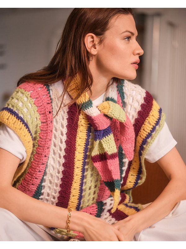 Lana Grossa HÄKELPONCHO Brigitte No. 2