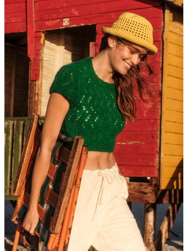 Lana Grossa LOCHMUSTERPULLI Brigitte No. 3