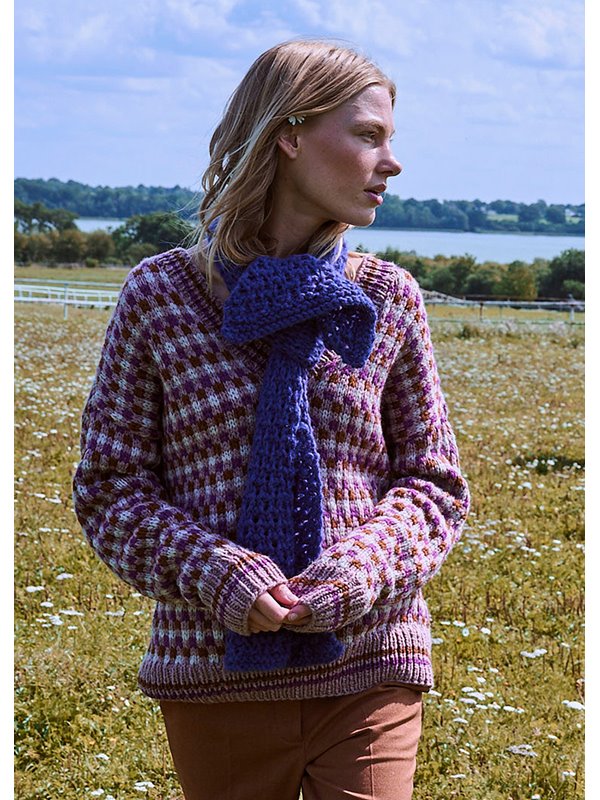 Lana Grossa SCHAL IM NOPPENMUSTER Brigitte No. 2