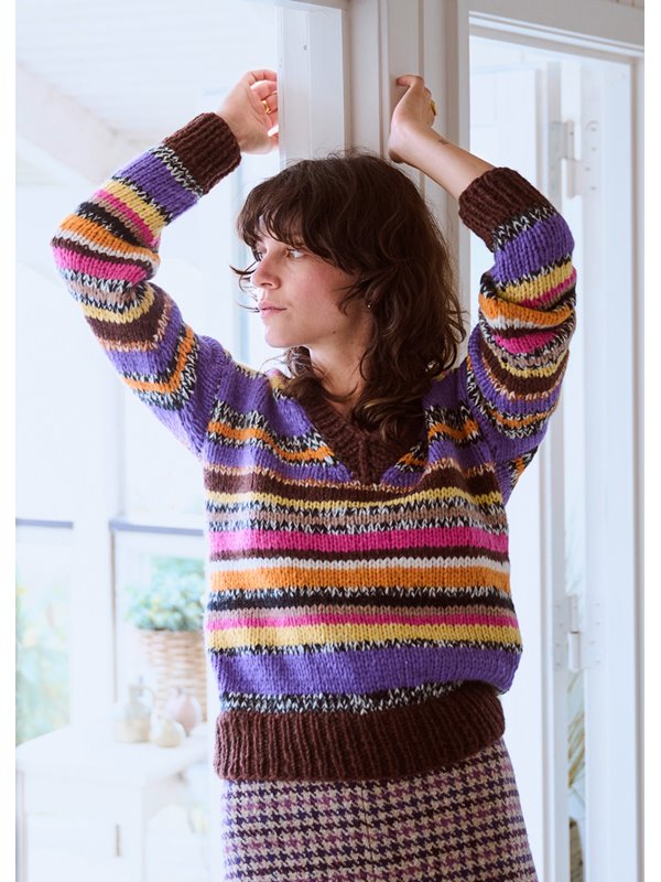 Lana Grossa STREIFEN-PULLOVER Brigitte No. 2 & Brigitte No. 3