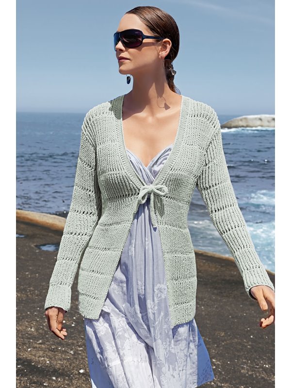 Lana Grossa JACKE IM HALBPATENT - LOCHMUSTER Elastico