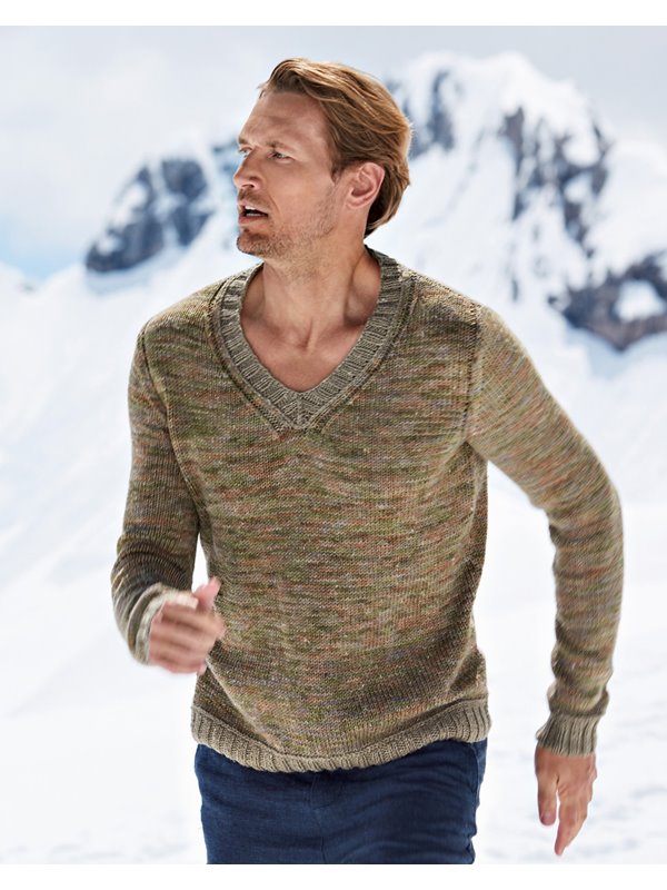 Lana Grossa PULLOVER Slow Wool Canapa Hand dyed/Slow Wool Canapa