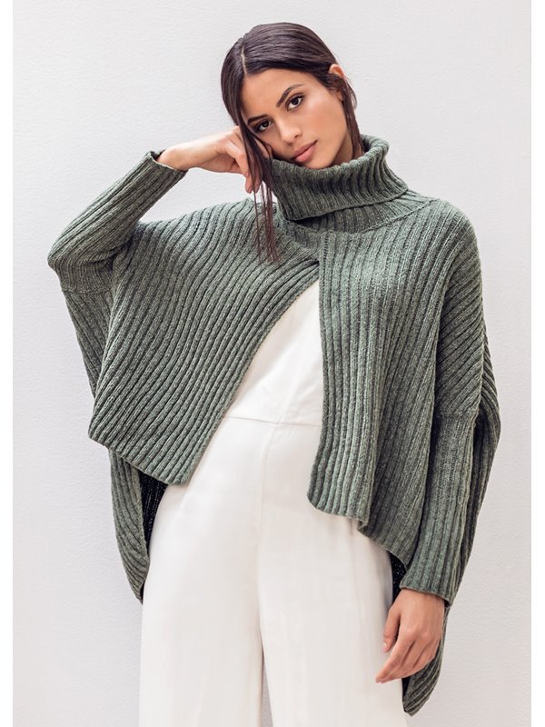 Lana Grossa PONCHOPULLOVER Cashmere 16 Fine