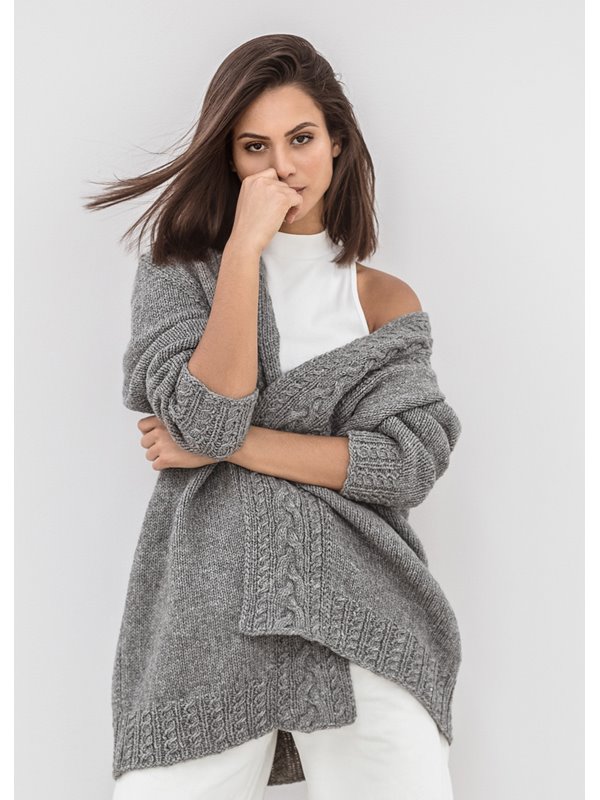 Lana Grossa CARDIGAN Alta Moda Alpaca