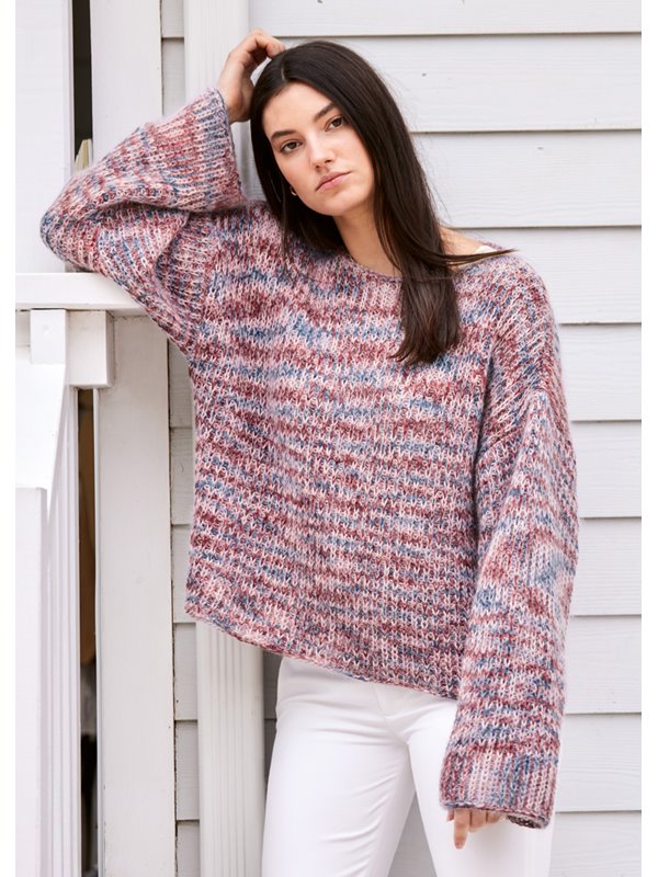 Lana Grossa PULLOVER Setacotone hand-dyed & Silkhair