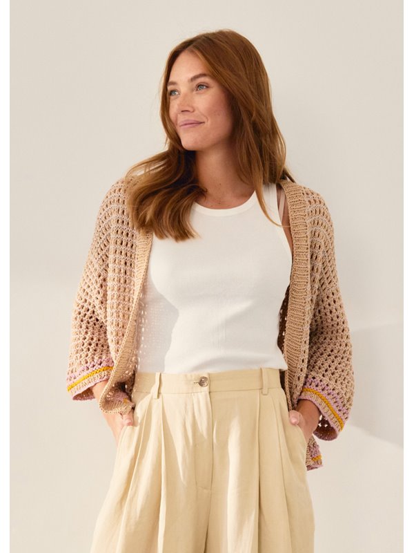 Lana Grossa CARDIGAN Cotton Wool & Elastico & Landlust Baumwolle