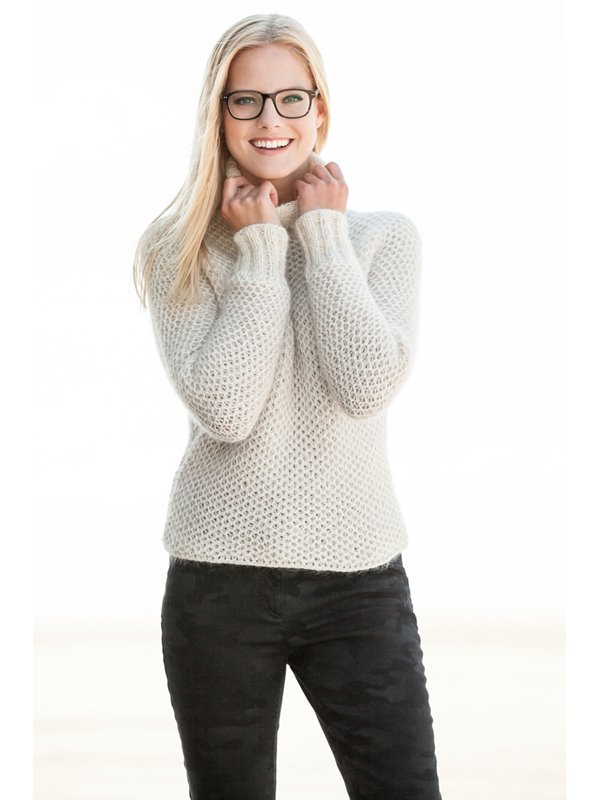 Lana Grossa FLEDERMAUSPULLI IM NETZPATENT AM Lace