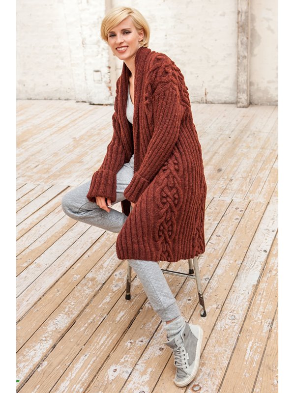 Lana Grossa RIPPEN-JACKE Alta Moda Alpaca