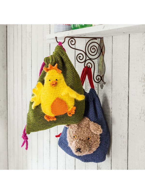 Lana Grossa TURNBEUTEL MIT HUHN Bingo Melange/Bingo/Silkhair