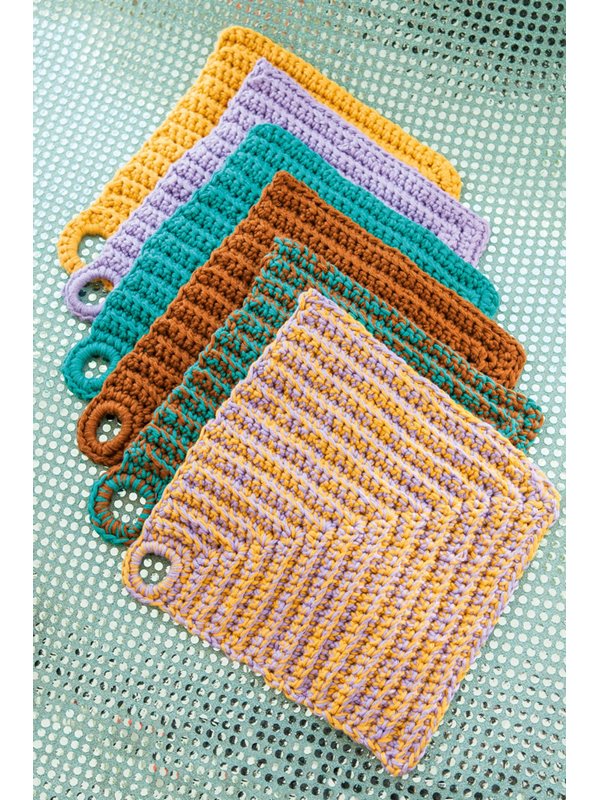 Lana Grossa TOPFLAPPEN IM RELIEFMUSTER Star