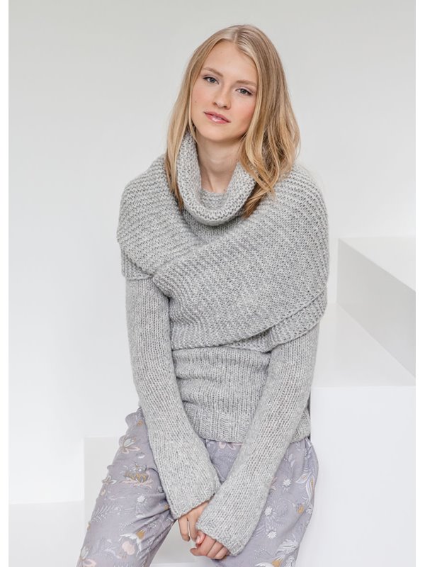 Lana Grossa PULLI GLATT RECHTS MIT TROMPETENÄRMELN Garzato Nuovo/Alta Moda Superbaby Fine