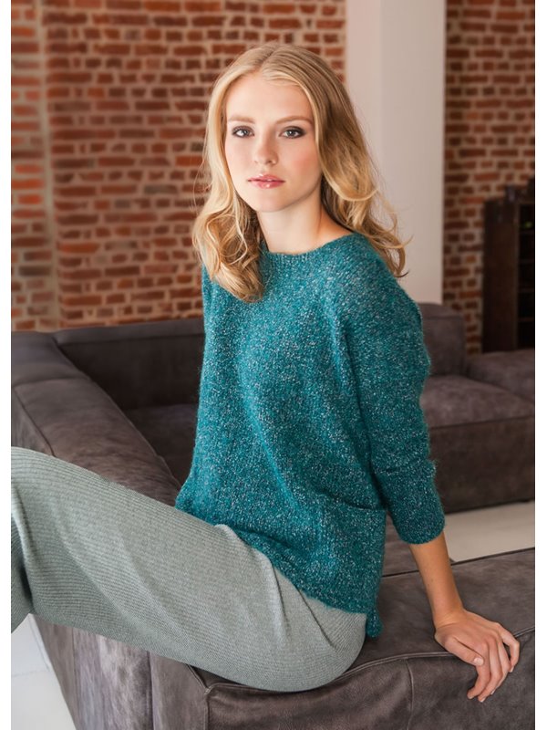 Lana Grossa PULLI GLATT RECHTS MIT TASCHEN Garzato Nuovo