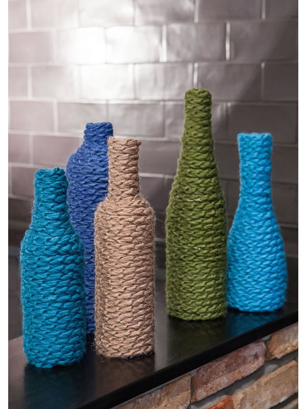 Lana Grossa GEHÄKELTE VASEN-HUSSE IN LUFTMASCHEN Feltro