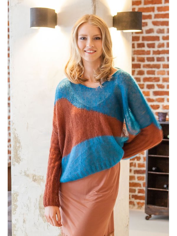 Lana Grossa MOHAIRPULLI IN FARBFLÄCHEN Silkhair