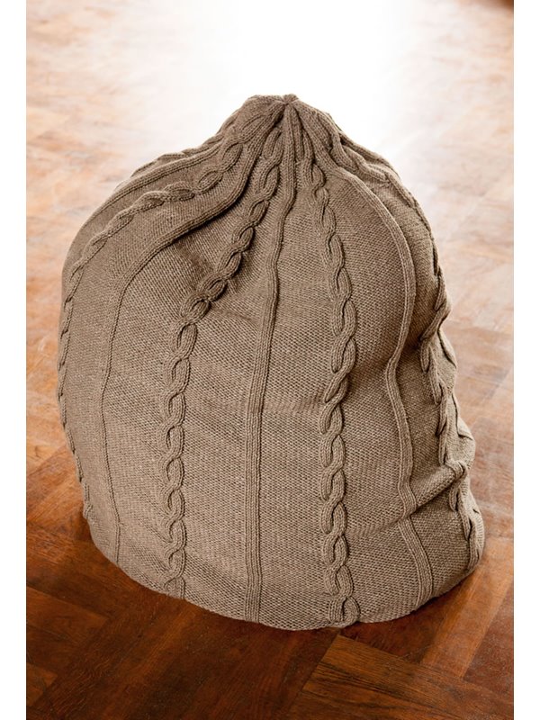 Lana Grossa SITZSACK MIT ZOPF- UND RIPPENSTREIFEN Mille II