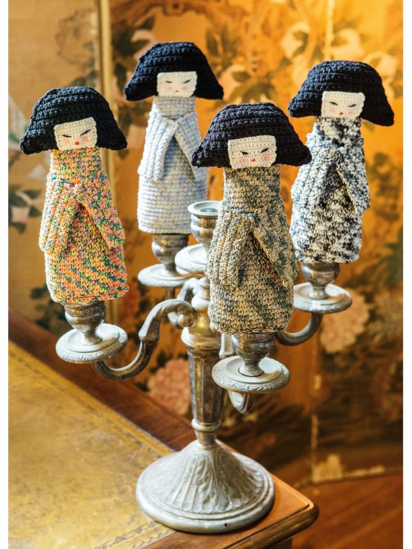 Lana Grossa JAPANERINNEN IN FESTEN MASCHEN GEHÄKELT Secondo/Secondo print