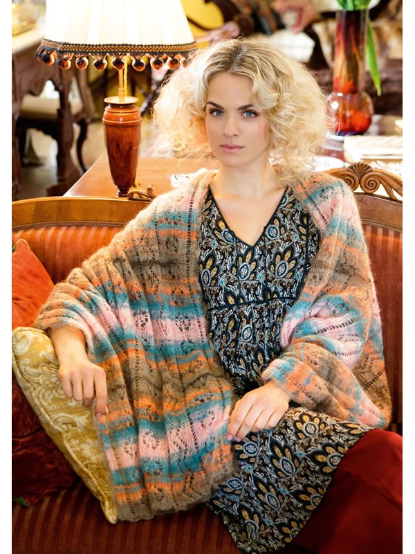 Lana Grossa STOLA IM AJOURMUSTER Silkhair print