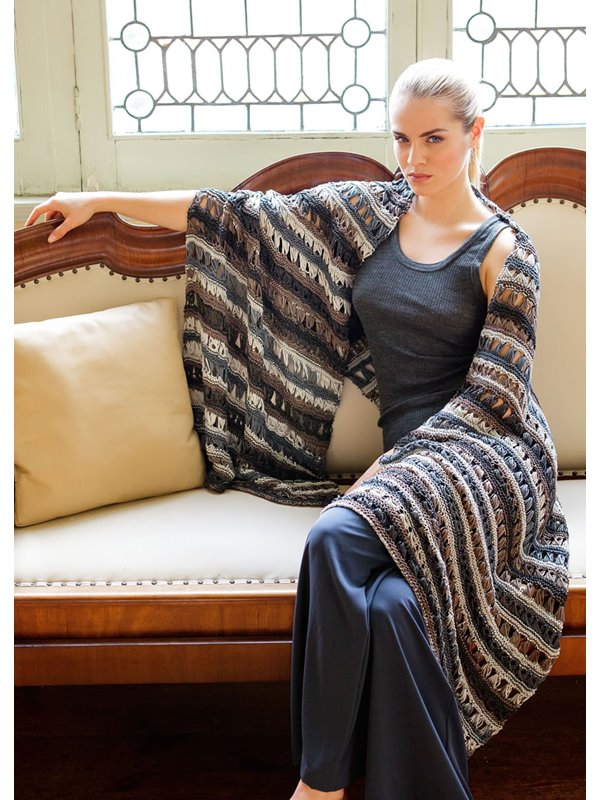 Lana Grossa STOLA IM SCHLINGENLOCHMUSTER Di Moda