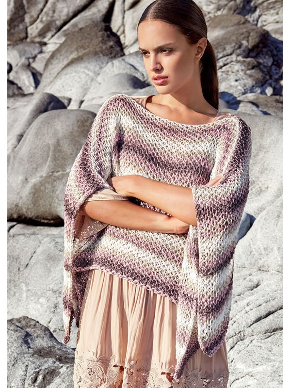 Lana Grossa CAPE IM NETZMUSTER Di Moda