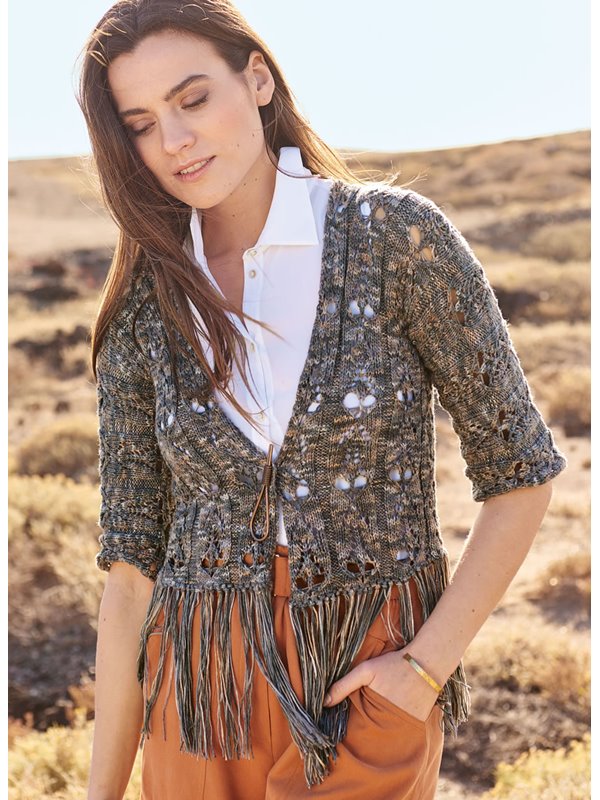 Lana Grossa JACKE IM AJOURMUSTER Linarte Color