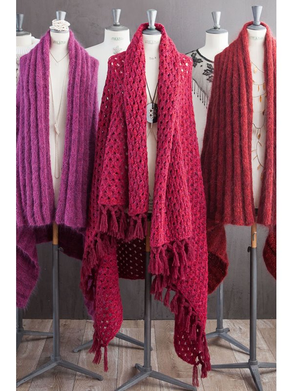 Lana Grossa DECKE IM GITTER-LOCHMUSTER Alpaca 400