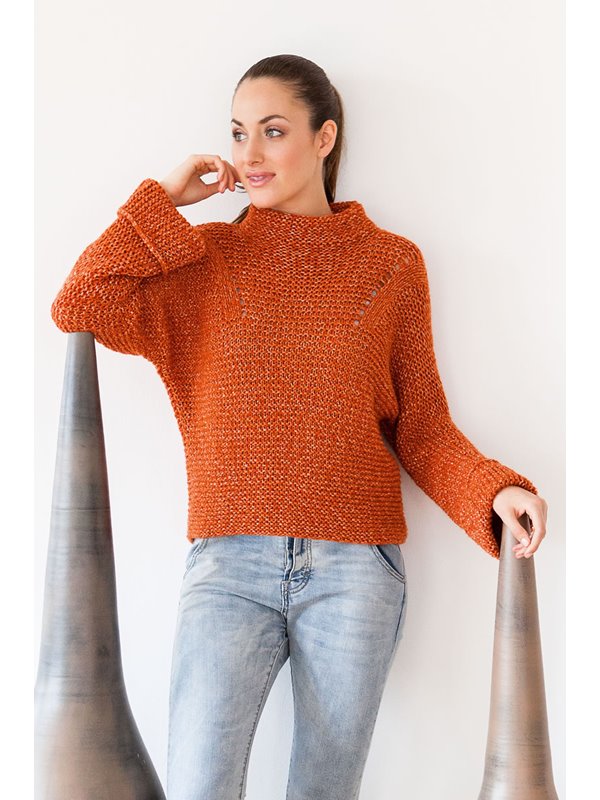 Lana Grossa KIMONOPULLI MIT LOCHMUSTER-MOTIV Stellina