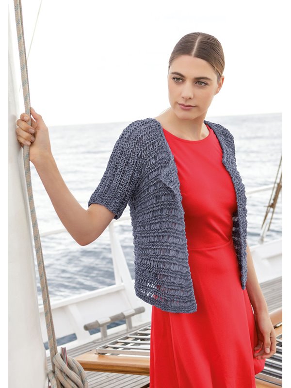 Lana Grossa KIMONOJACKE IM FALLMASCHENMUSTER Lunare