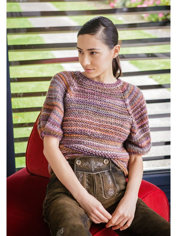 Lana Grossa RAGLANPULLI MIT ÄRMELFALTEN Alta Moda Superbaby Color