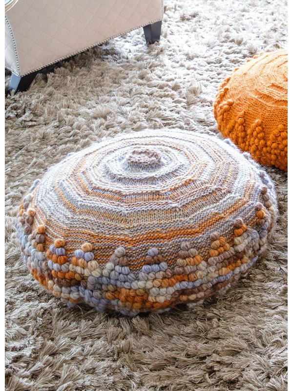 Lana Grossa POUF GLATT RECHTS UND GLATT LINKS MIT NOPPENMUSTER Lei Tweed Color