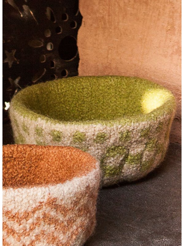 Lana Grossa SCHALE MIT KARO-JACQUARDMUSTER Feltro