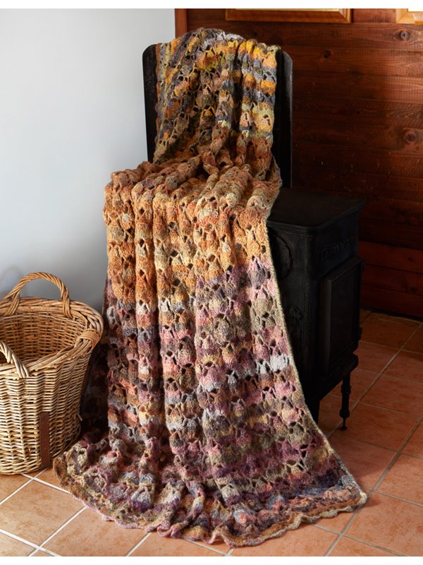 Lana Grossa PLAID IM MUSCHELBOGENMUSTER Tutti