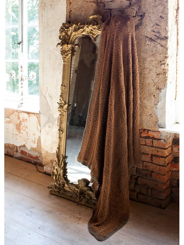 Lana Grossa DECKE IM PFAUENSCHWEIFMUSTER Garzato Fleece/Shiny