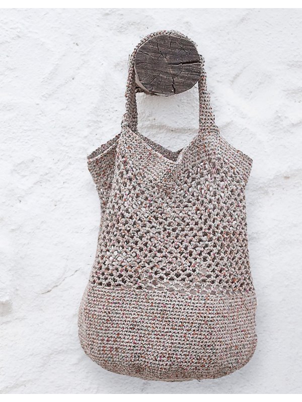 Lana Grossa TASCHE MIT FESTEN MASCHEN UND NETZMUSTER About Berlin Sparkly