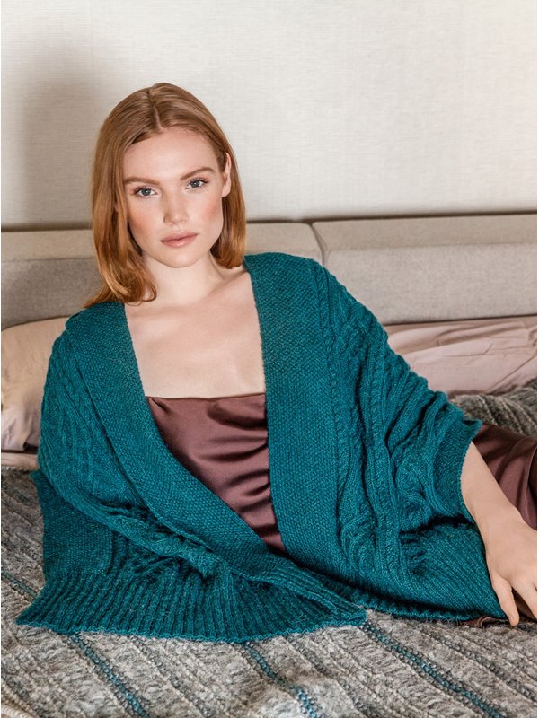 Lana Grossa STOLA IM ARANMUSTER Ecopuno