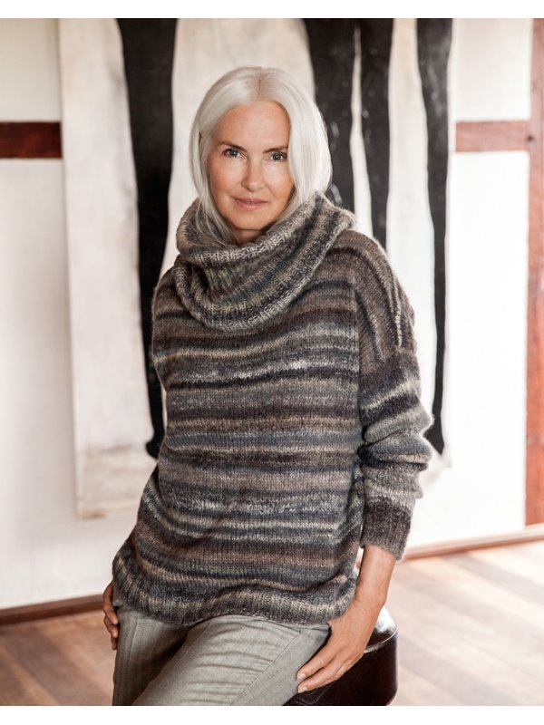 Lana Grossa PULLI GLATT RECHTS MIT LOOP IN RIPPEN Tutti