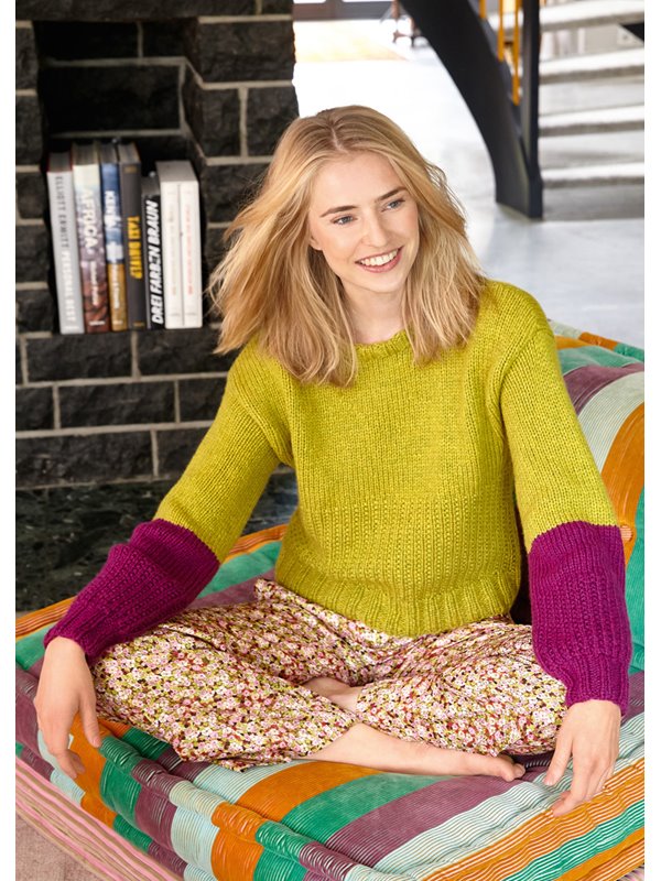 Lana Grossa PULLI MIT GLATT RECHTS UND PERLRIPPENMUSTER Alta Moda Cashmere 16