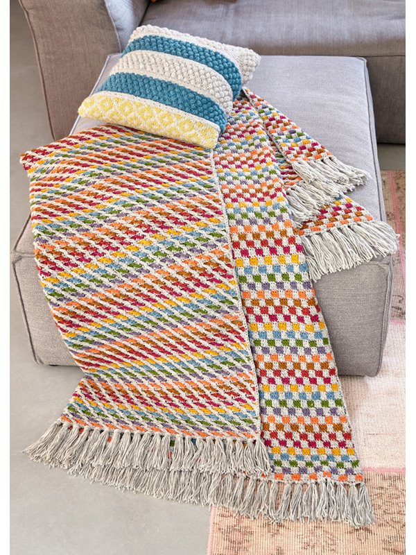 Lana Grossa HÄKELDECKE IN FESTEN MASCHEN UND STÄBCHEN Landlust Merino 180