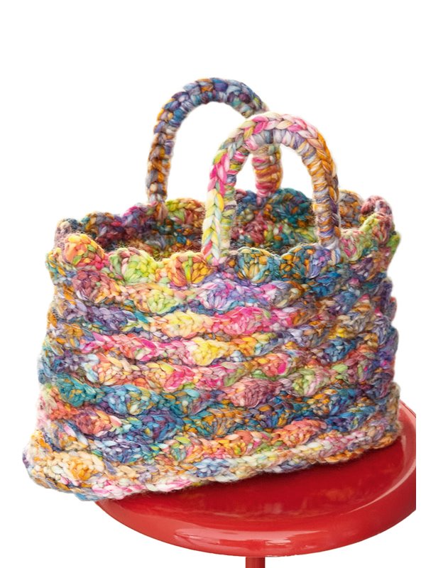 Lana Grossa HÄKELTASCHE IM MUSCHELMUSTER Allegra