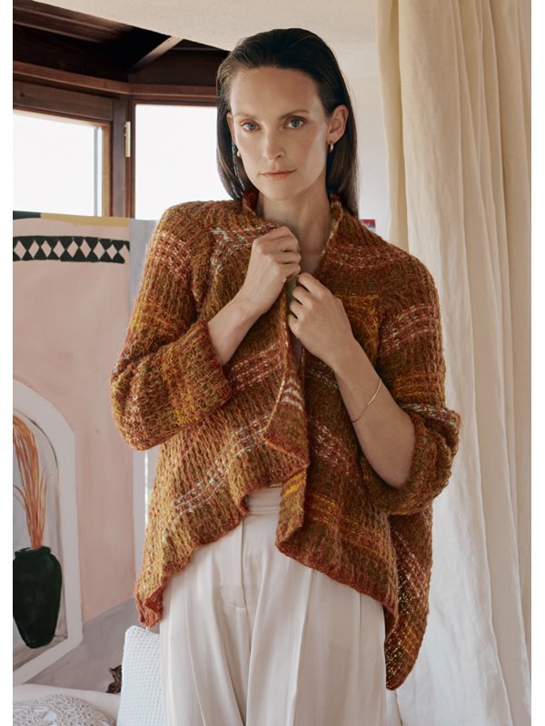 Lana Grossa CARDIGAN IM HEBEMASCHENMUSTER Ecopuno & Silkhair