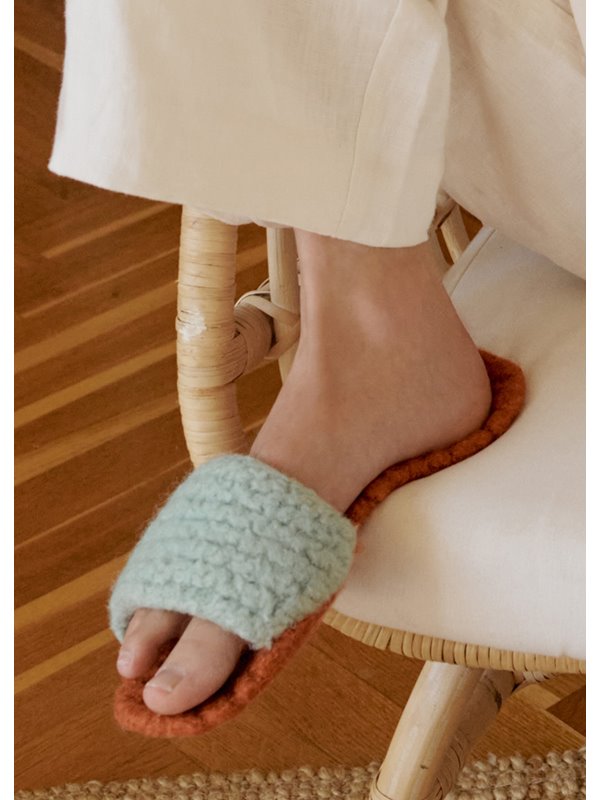 Lana Grossa FILZSLIPPER KRAUS RECHTS Feltro