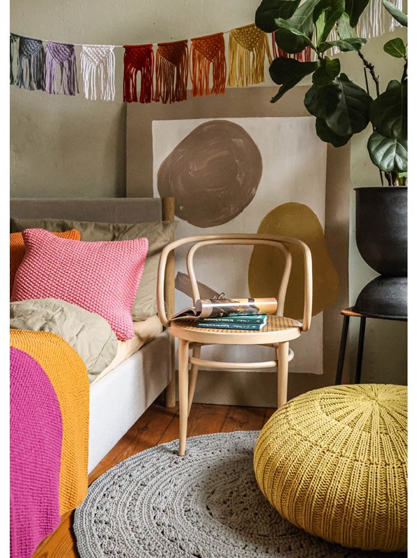 Lana Grossa BODEN-POUF IN RIPPEN The Tube