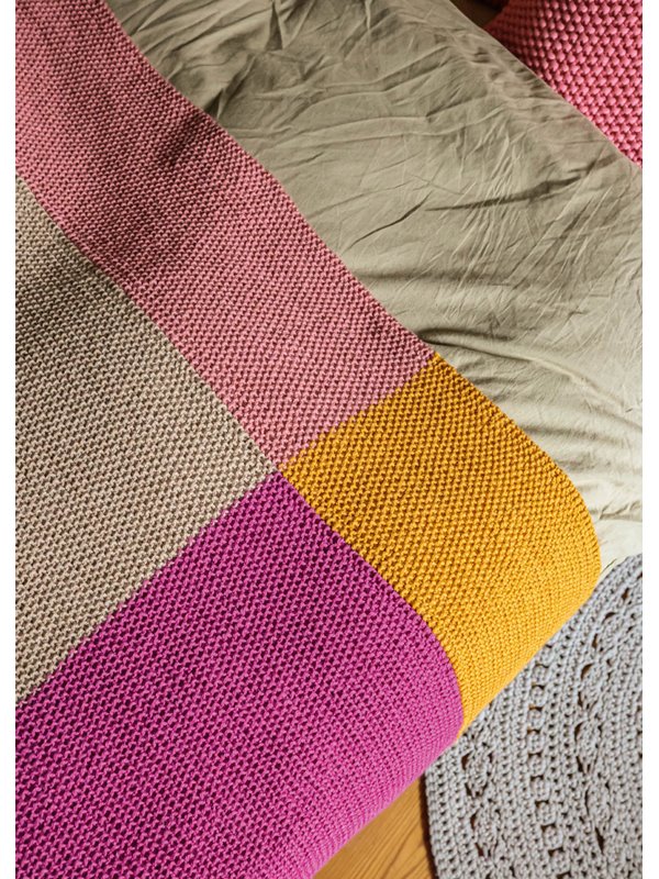 Lana Grossa PLAID IM PERLMUSTER Landlust Alpaka Merino 100