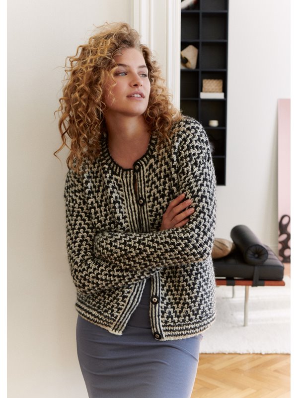 Lana Grossa JACKE IM ZACKENMUSTER Brigitte No. 2