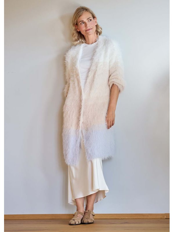 Lana Grossa LONGJACKE GLATT RECHTS IN STREIFEN Basta