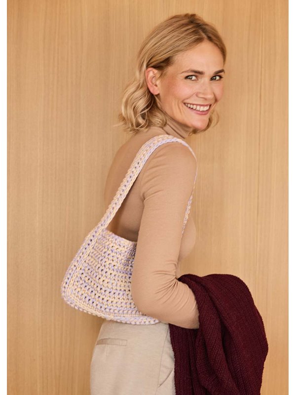 Lana Grossa UMHÄNGETASCHE IN FESTEN MASCHEN The Tube Fine