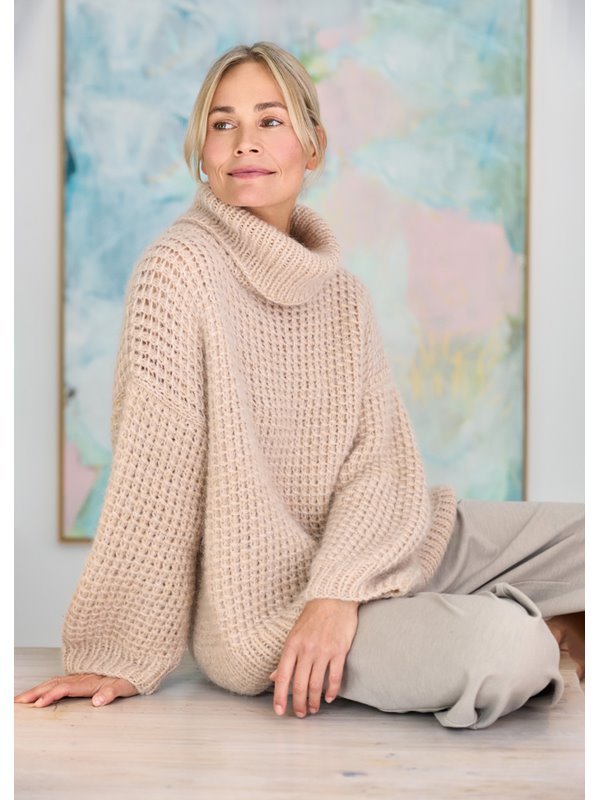 Lana Grossa ROLLKRAGENPULLI Nebbia & Silkhair