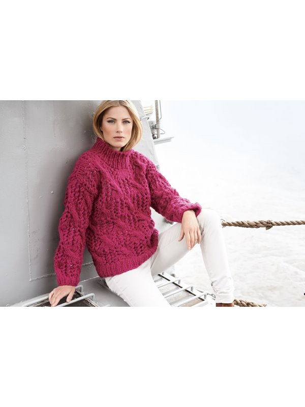 Lana Grossa PULLI IM ZOPF-LOCHMUSTER Soffilo