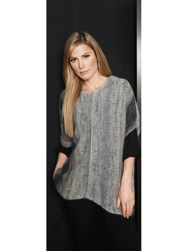 Lana Grossa V-PULLI LÄNGS/QUER GESTRICKT Silkhair Print