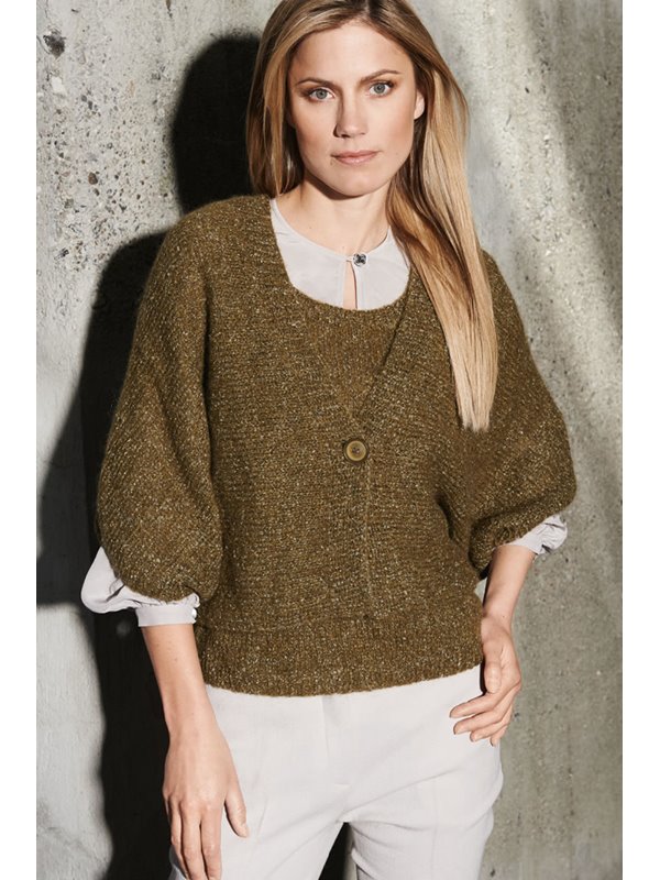 Lana Grossa QUERGESTRICKTE KURZJACKE Garzato Nuovo